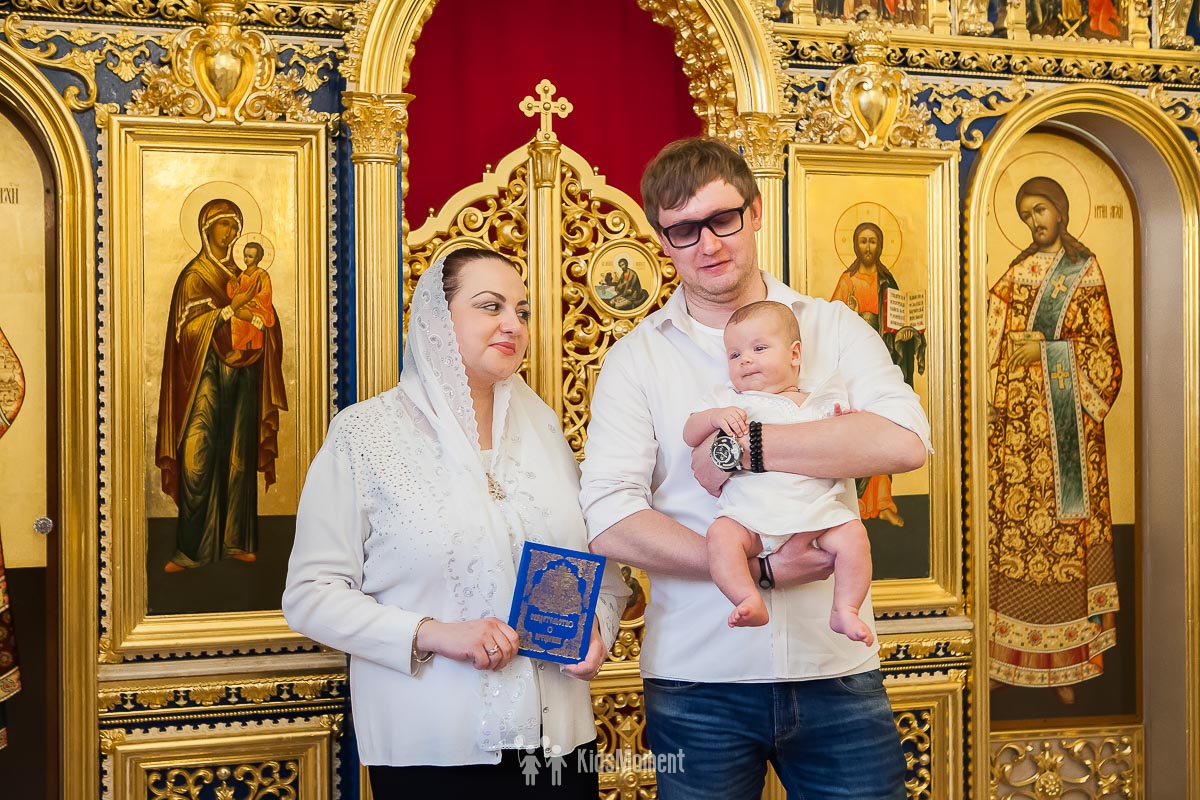 Крещение Ивана в храме Всех Святых на Соколе (42) - kidsmoment.ru